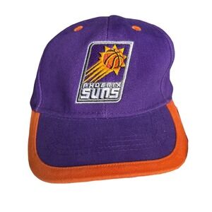 Vintage NBA Elevation Phoenix Suns Hat Purple Orange Adjustable‎ Strapback Cap